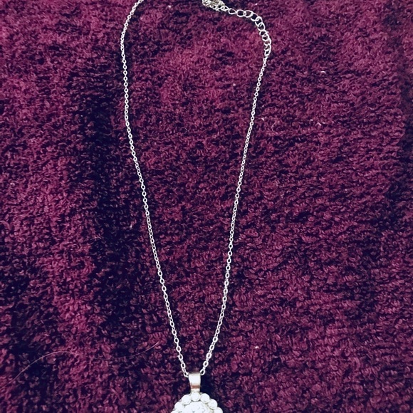 Oval Sparkly Pendant - Picture 2 of 3